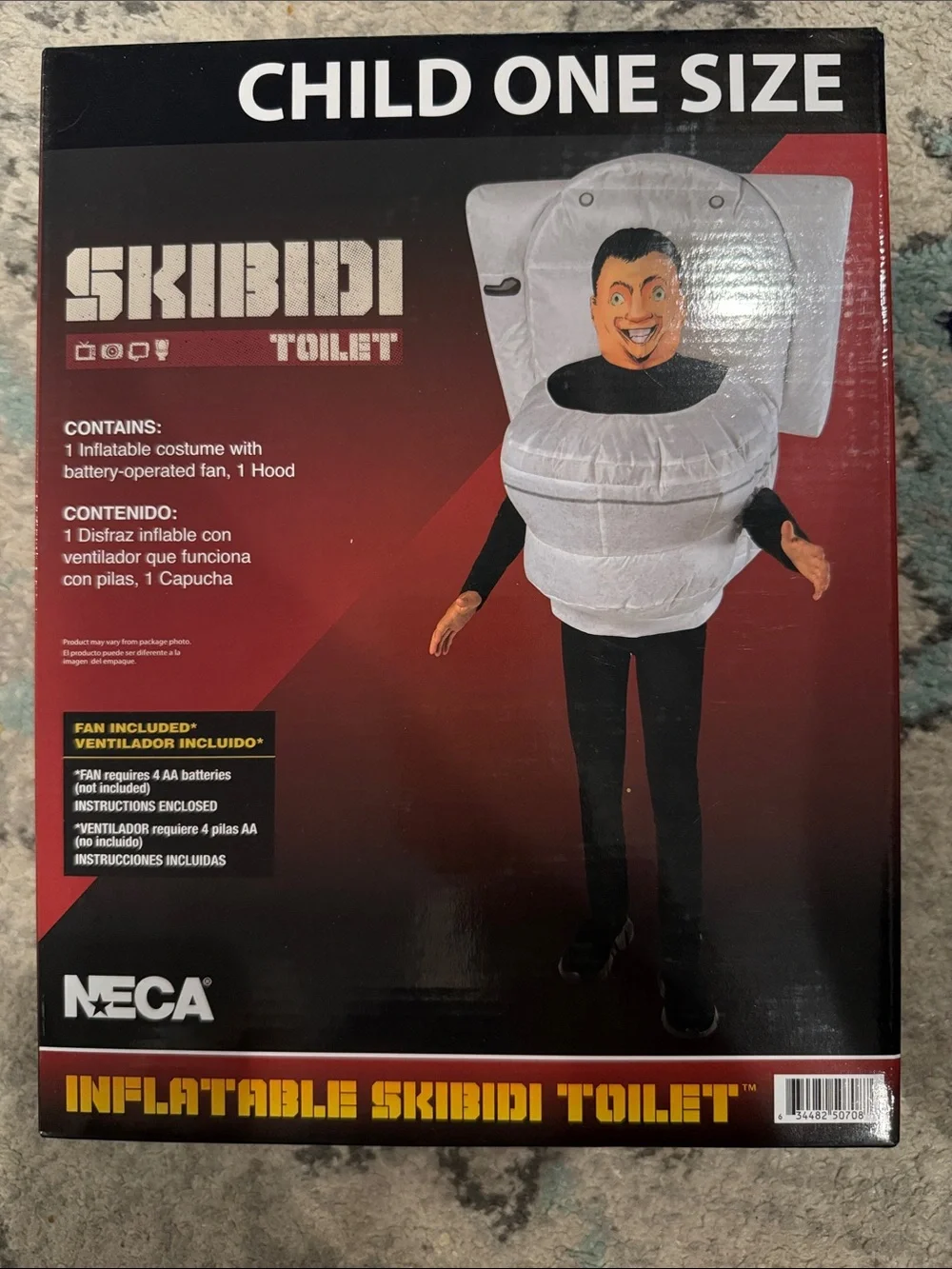 Kids Inflatable Skibidi Toilet Halloween Costume